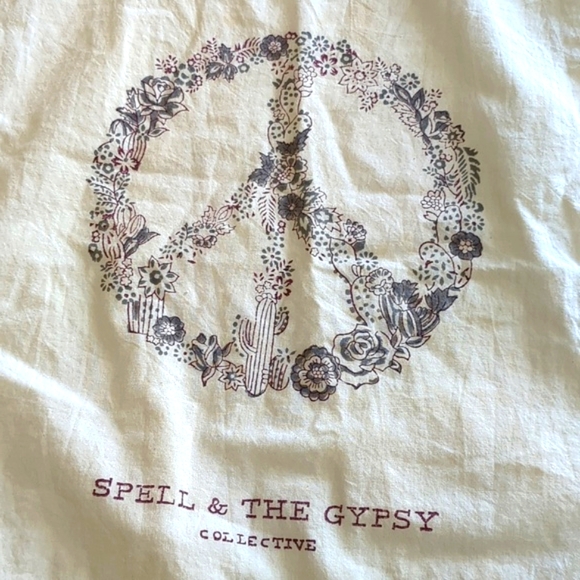 Spell & the Gypsy Collective Calico Bag Peace Cactus - Picture 11 of 13